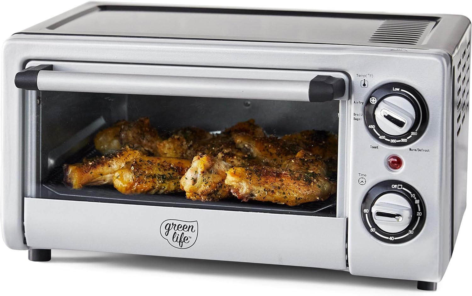 GreenLife Countertop Stainless Steel Toaster Oven Air Fryer