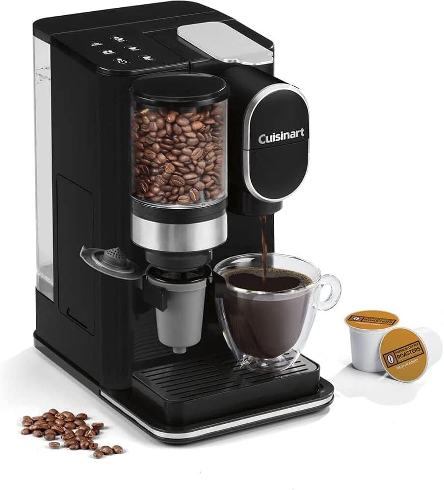 Brand	Cuisinart
Color	Black
Product Dimensions	11.02"D x 7.28"W x 12.67"H
Special Feature	Integrated Coffee Grinder, Removable Tank, Programmable
Coffee Maker Type	Espresso Machine