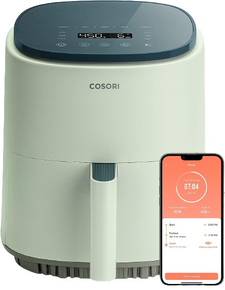 COSORI Air Fryer 4 Qt, 7 Cooking Functions Airfryer, 150+ Recipes on Free App