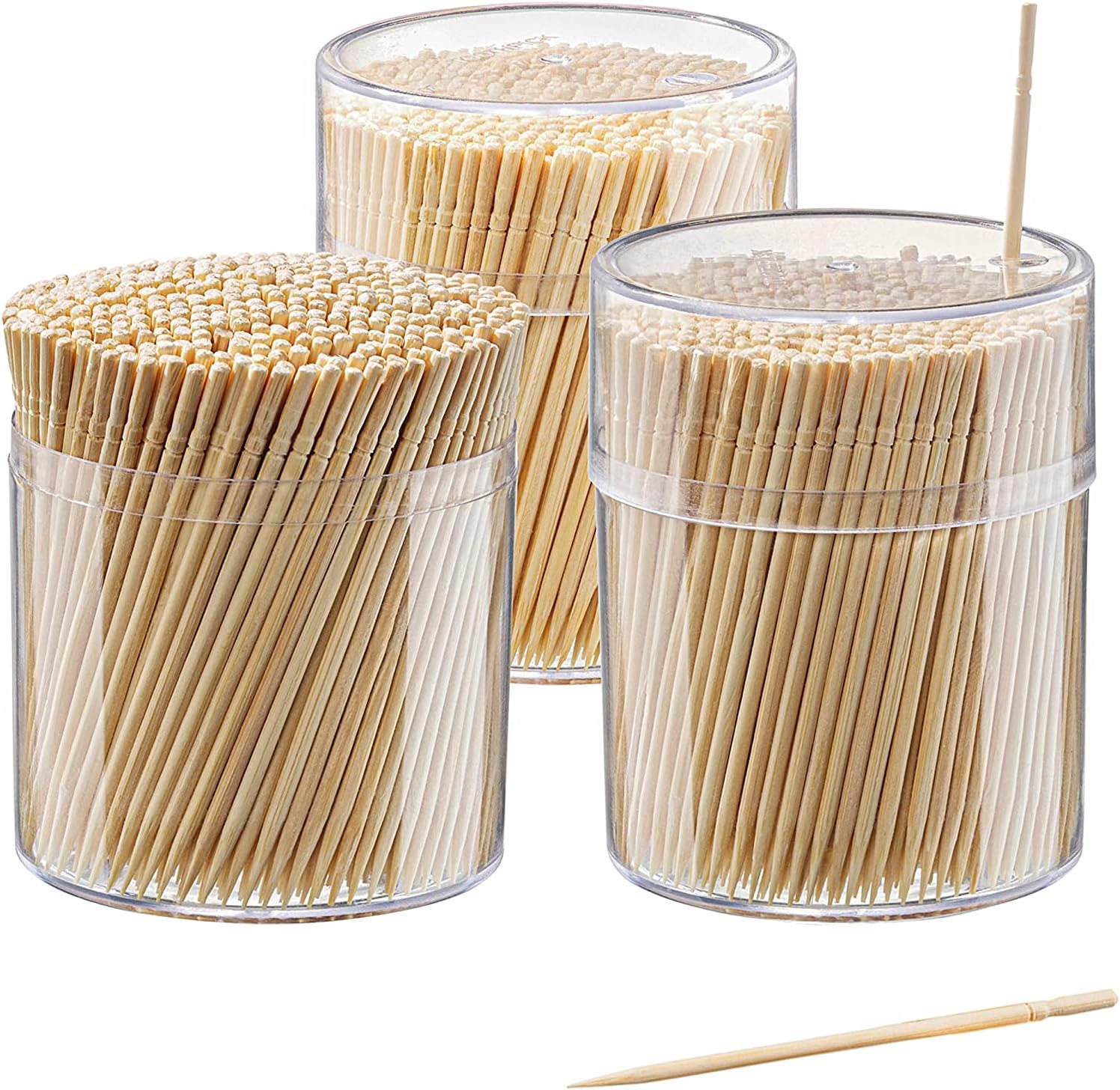 Comfy Package [1500 Count] Bamboo Wooden Toothpicks