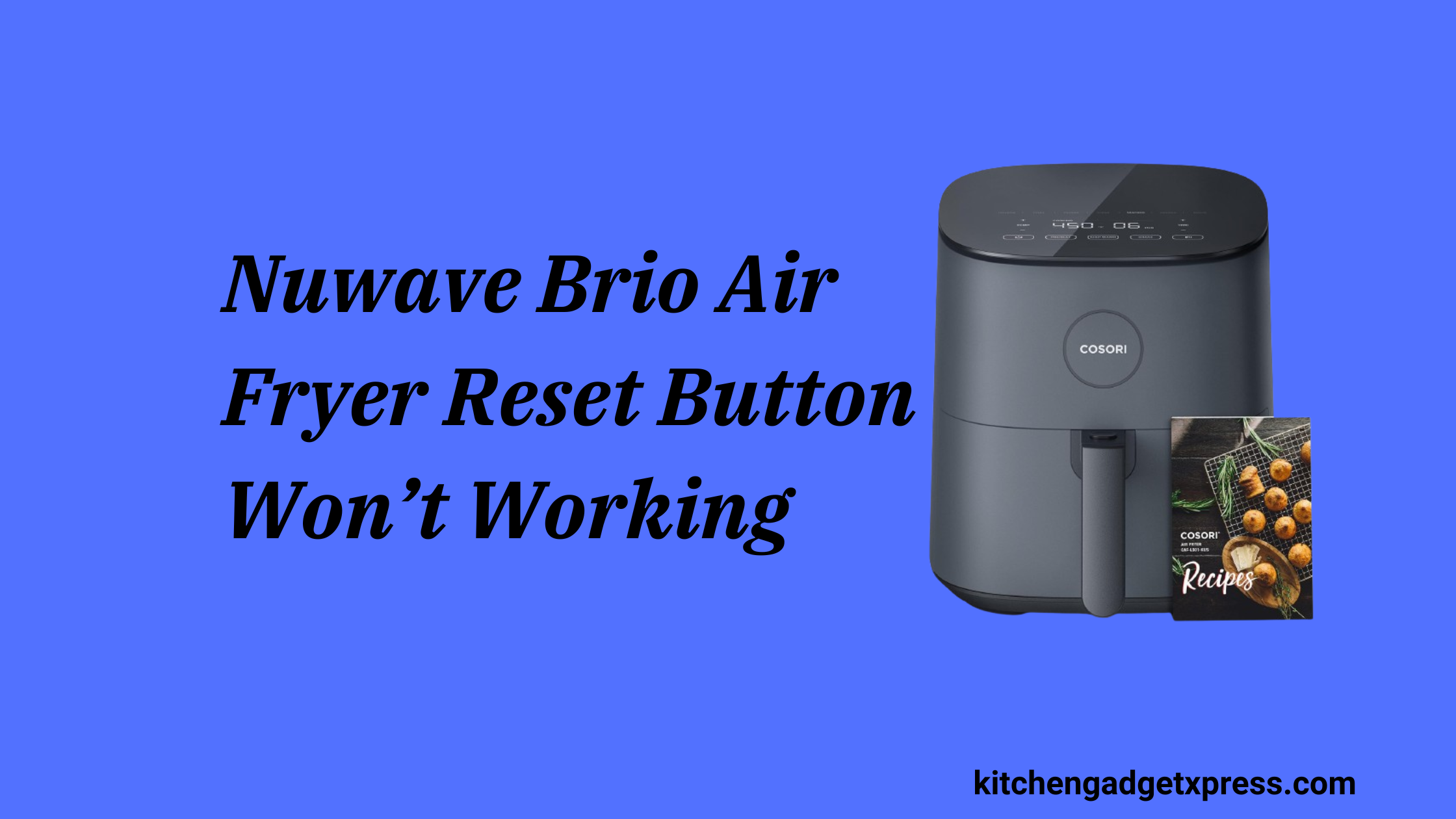Nuwave Brio Air Fryer Reset Button Won’t Working